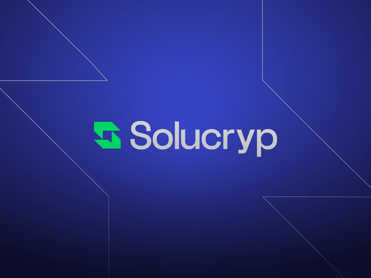 Identidade visual Solucryp — branding para fintech cripto criado pelo FAMOSO.® em Porto Alegre