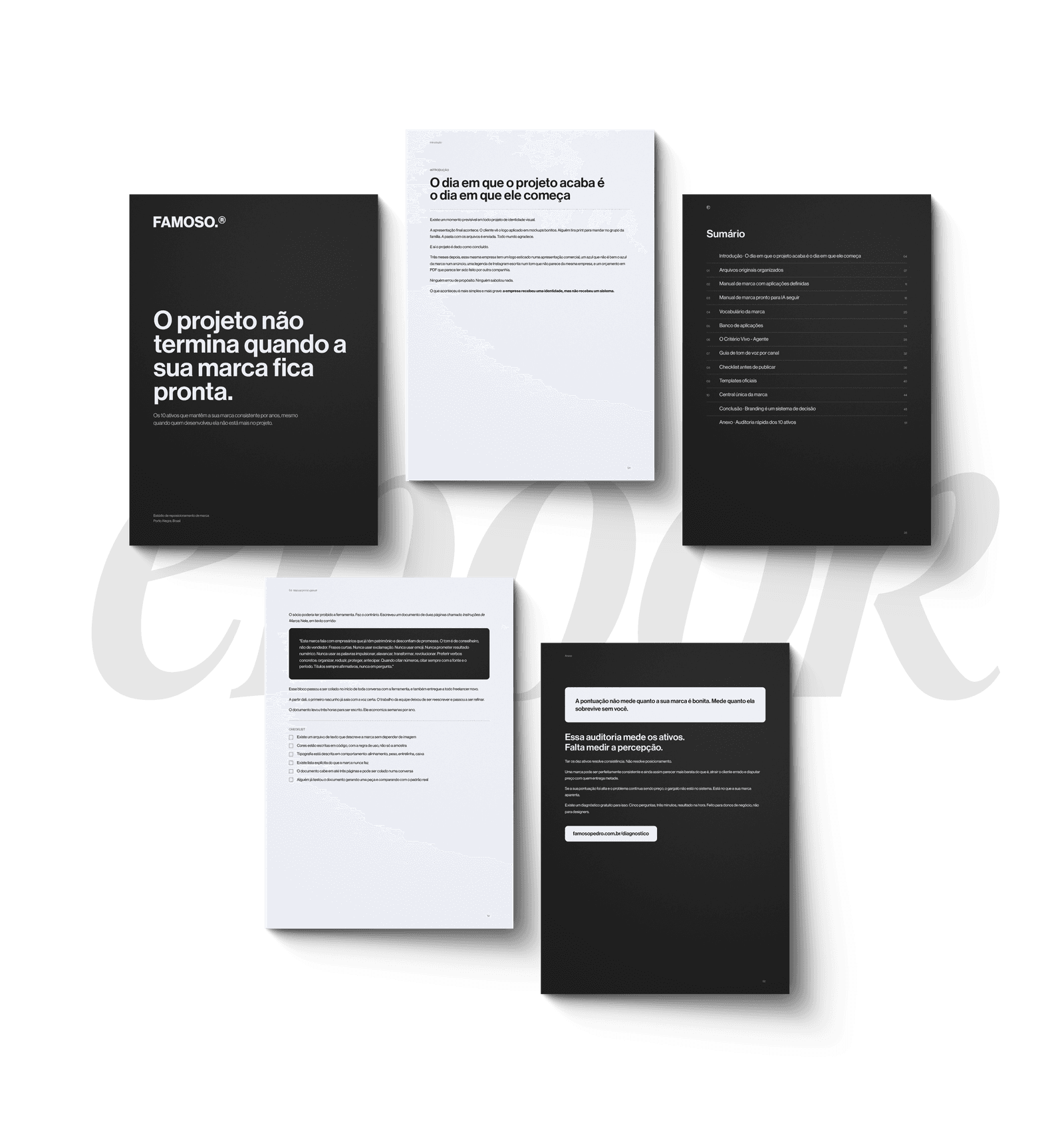 Páginas do ebook O projeto não termina quando a sua marca fica pronta