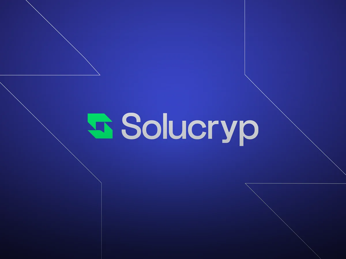 Identidade visual Solucryp, branding para fintech cripto criado pelo FAMOSO.® em Porto Alegre