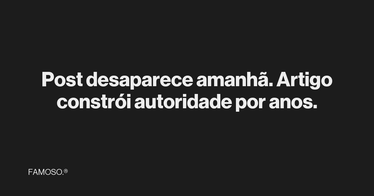 Placeholder tipográfico: título do artigo em texto claro sobre fundo preto, sem imagem.