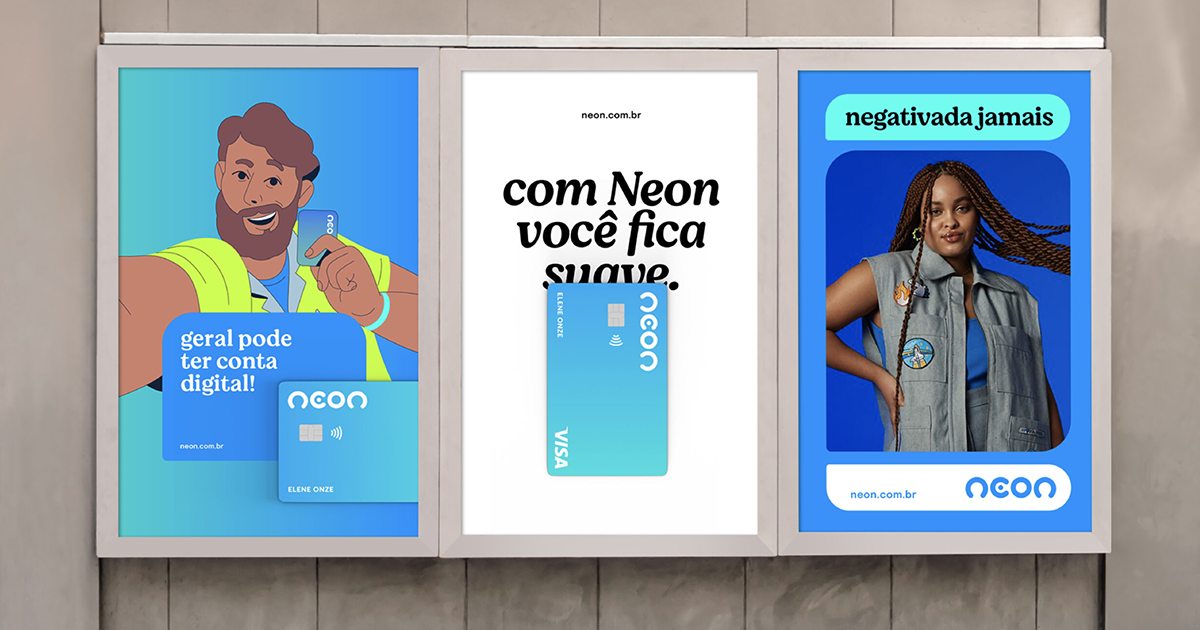 Tipografia branca sobre fundo escuro com o título sobre bancos digitais que querem parecer próximos do cliente